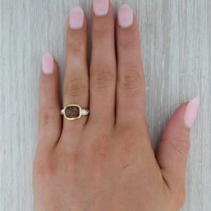 David Yurman Noblesse Smoky Quartz Solitaire Ring